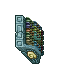 seashell bookcase