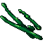 green crystal rods