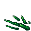 green crystals