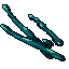 blue crystal rods