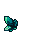 small blue crystals