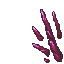 red crystals