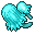 blue glowing mushroom