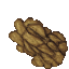 sandy rock pile