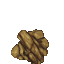 sandy rock pile