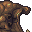 half-buried face