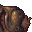 half-buried face