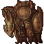 massive metal statue