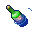 floating green flask