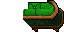 green seating area