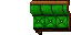 green seating area
