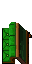 green seating area