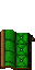 green seating area