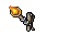 lit torch bearer