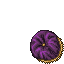 violet round cushion