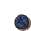 blue round cushion