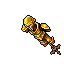 golden outfit display