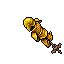 golden outfit display