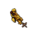 golden outfit display