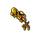 golden outfit display