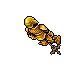 golden outfit display
