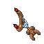 blue wooden candelabra