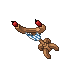 blue wooden candelabra