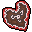 red gingerbread heart