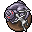 silver monster statue