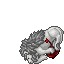 dead white lion